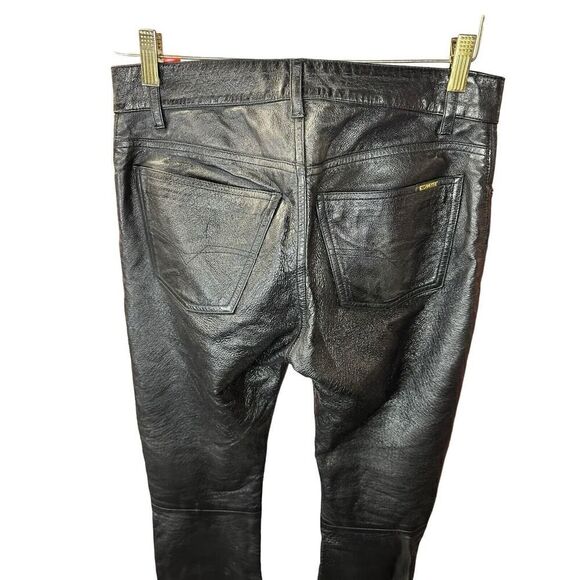 Diesel Industry | Men's Leather Black Pants sz 27 - Picture 3 of 14